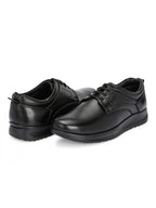 TokyoSole Premium Black Leather Oxford Formal Shoes for Men (HRLFR009BLK)