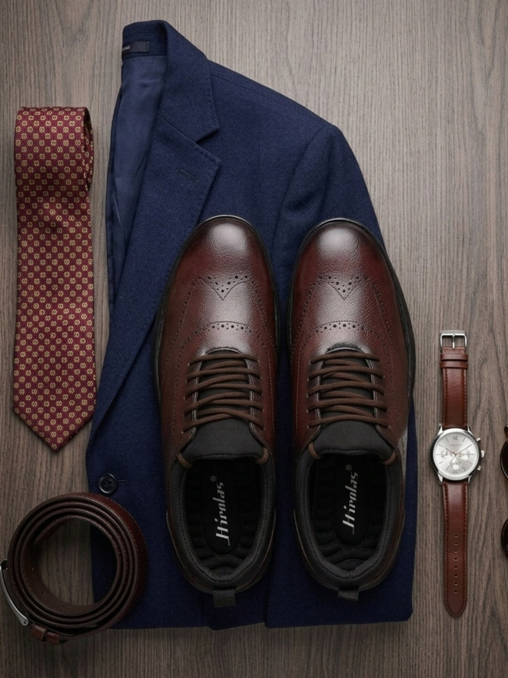 TokyoSole Heritage Burnished Oxford Shoes for Men (HRLFR010BRN)