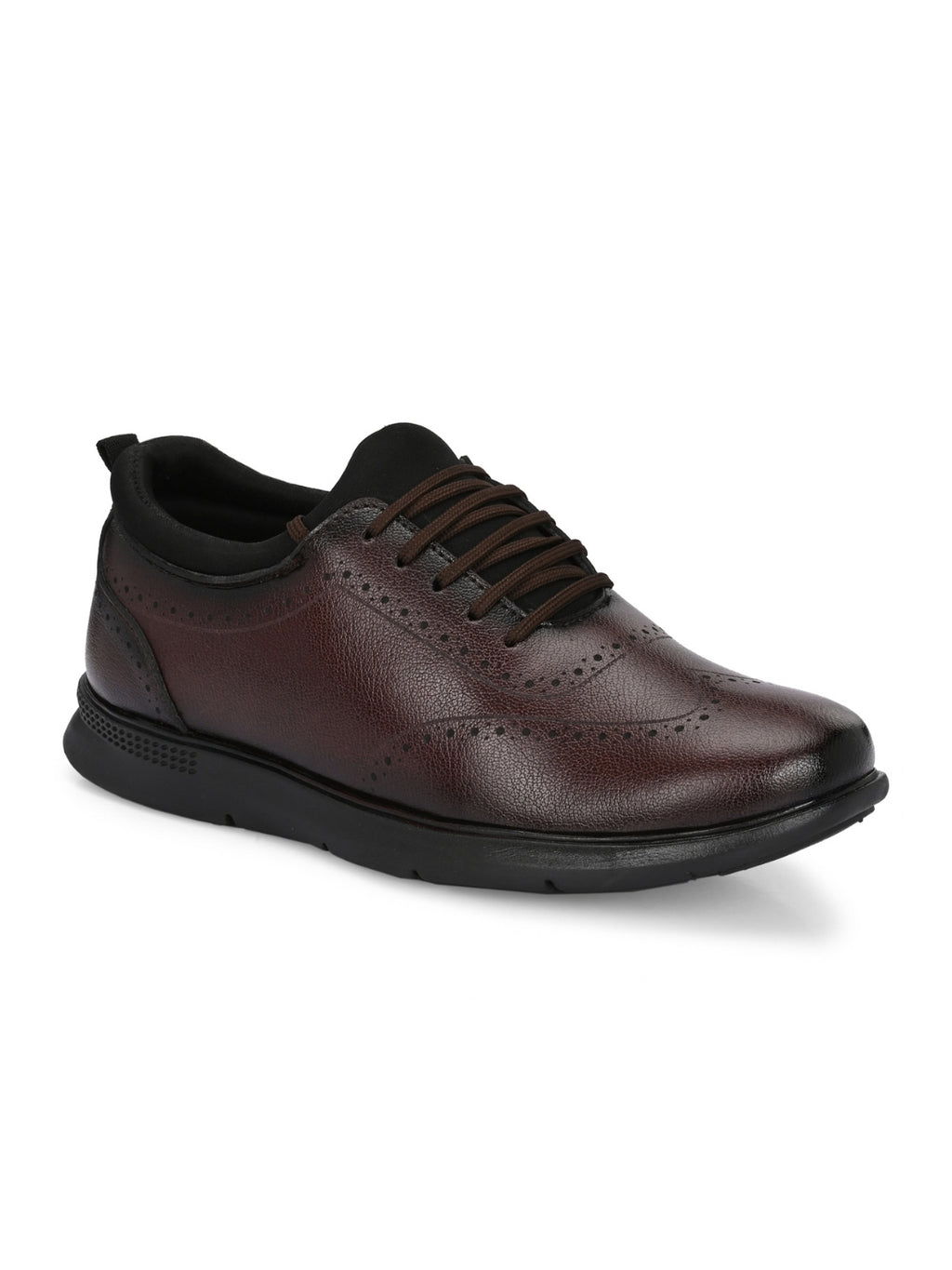 TokyoSole Heritage Burnished Oxford Shoes for Men (HRLFR010BRN)