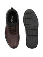 TokyoSole Heritage Burnished Oxford Shoes for Men (HRLFR010BRN)