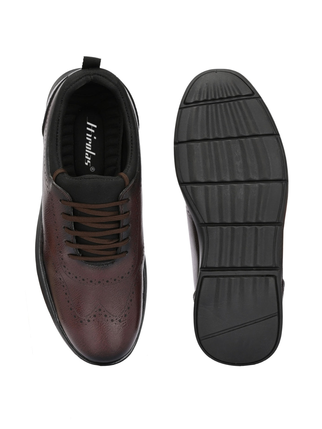 TokyoSole Heritage Burnished Oxford Shoes for Men (HRLFR010BRN)