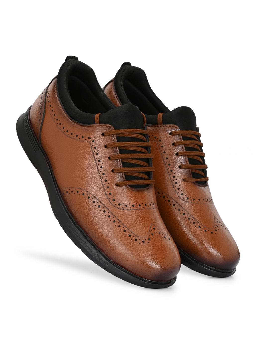Men’s Premium Brown Oxford Dress Formal Shoes ( HRLFR010TAN)