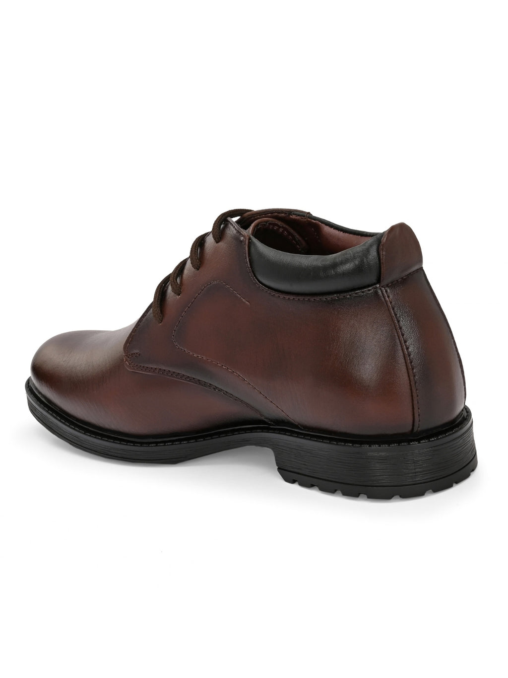 Men's Brown Ankle Length Boots for men (HRLFR001BRN)
