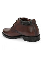 Men's Brown Ankle Length Boots for men (HRLFR001BRN)