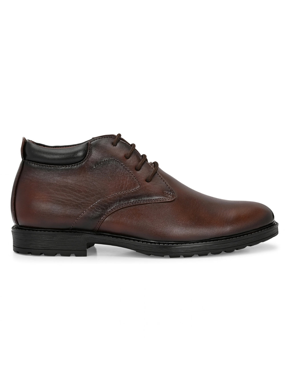 Men's Brown Ankle Length Boots for men (HRLFR001BRN)