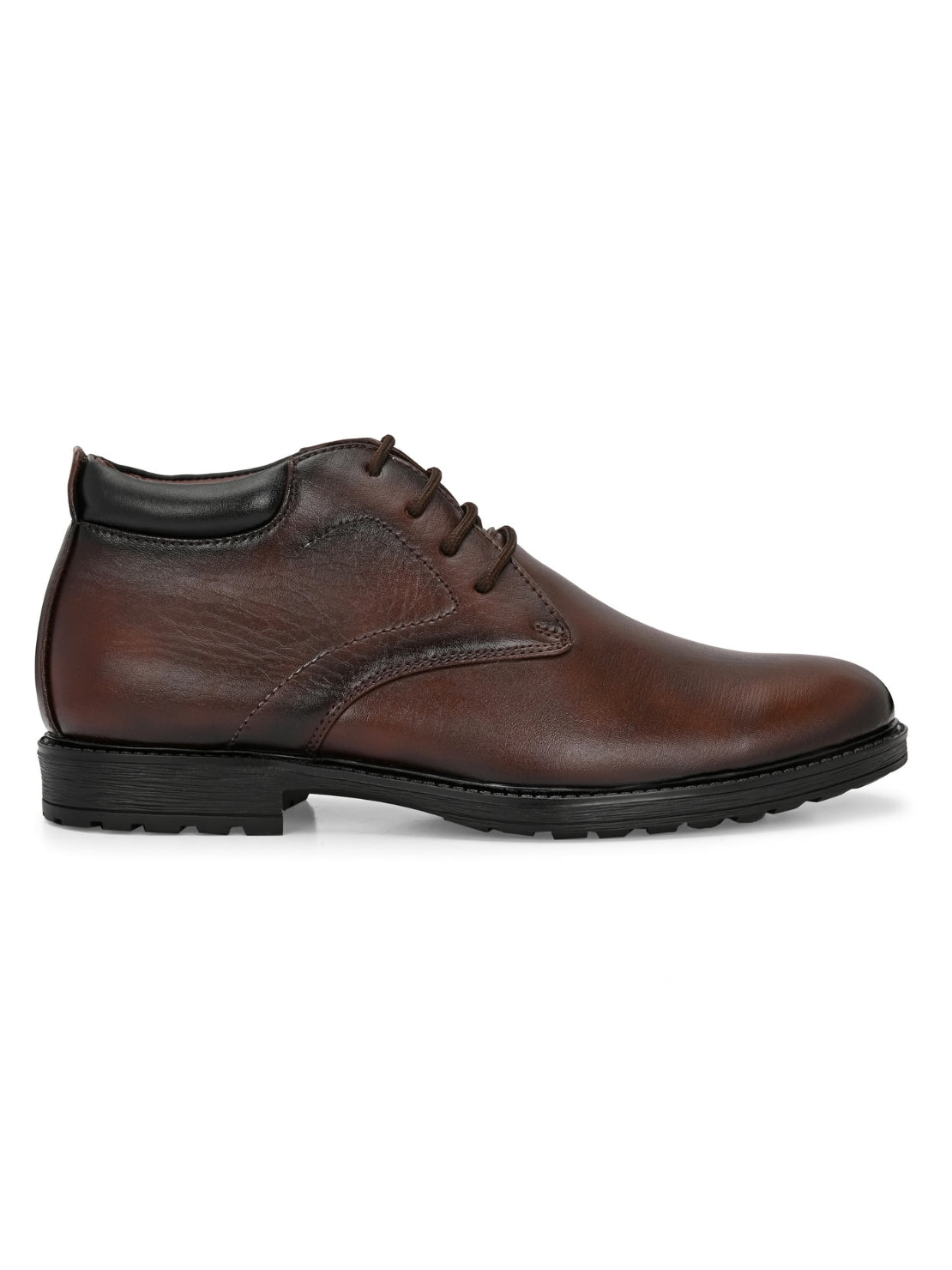Men's Brown Ankle Length Boots for men (HRLFR001BRN)
