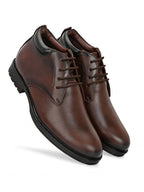 Men's Brown Ankle Length Boots for men (HRLFR001BRN)