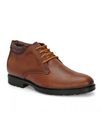 TokyoSole Saddle Prime Leather Derby Shoes for Men (HRLFR011TAN)