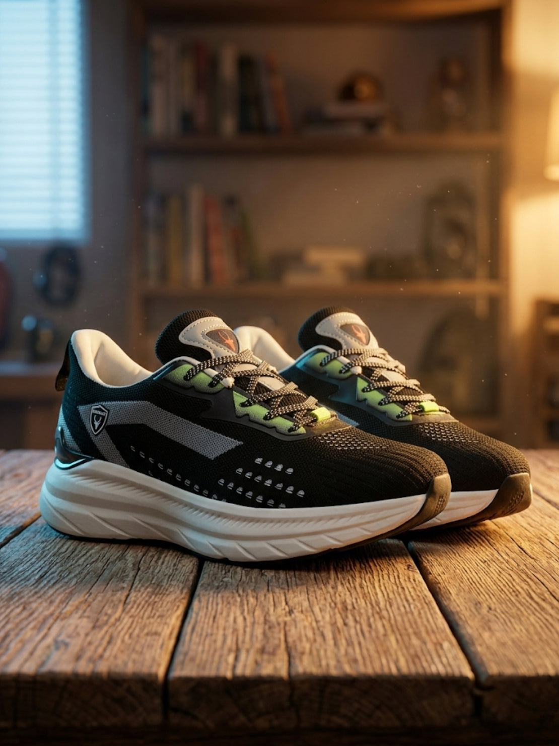 Cloudwalk Knitted Sports Running Sneakers Shoes. - Blue/Grey (HRLMP05BLK)