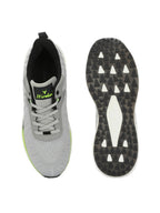 Men's Cloudwalk Knitted Running Sport Shoes. - Grey HRLMP06GRY