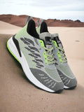 Men's FlexKnit Running Sport Shoes - Grey HRLMP07GRY