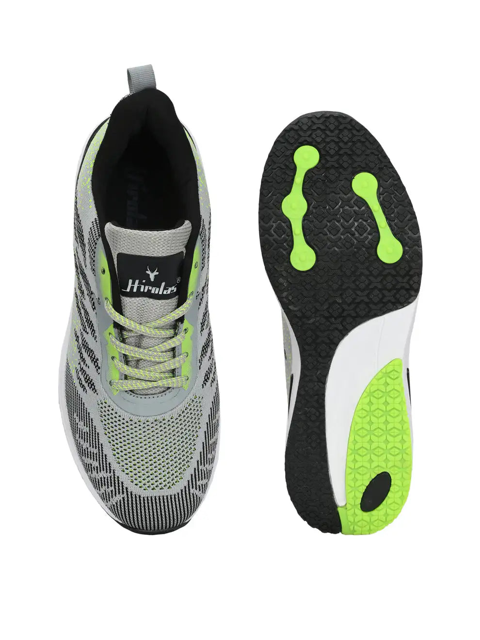Men's FlexKnit Running Sport Shoes - Grey HRLMP07GRY