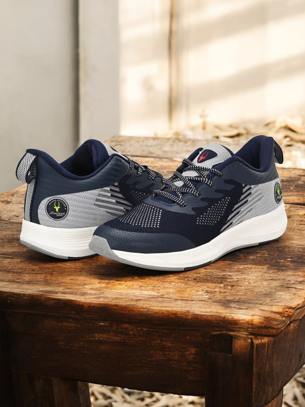 Men's Blue Elite Shock Absorbing Walking Running Fitness Athletic Training Gym Fashion Sport Shoes HRLMP01NAVY