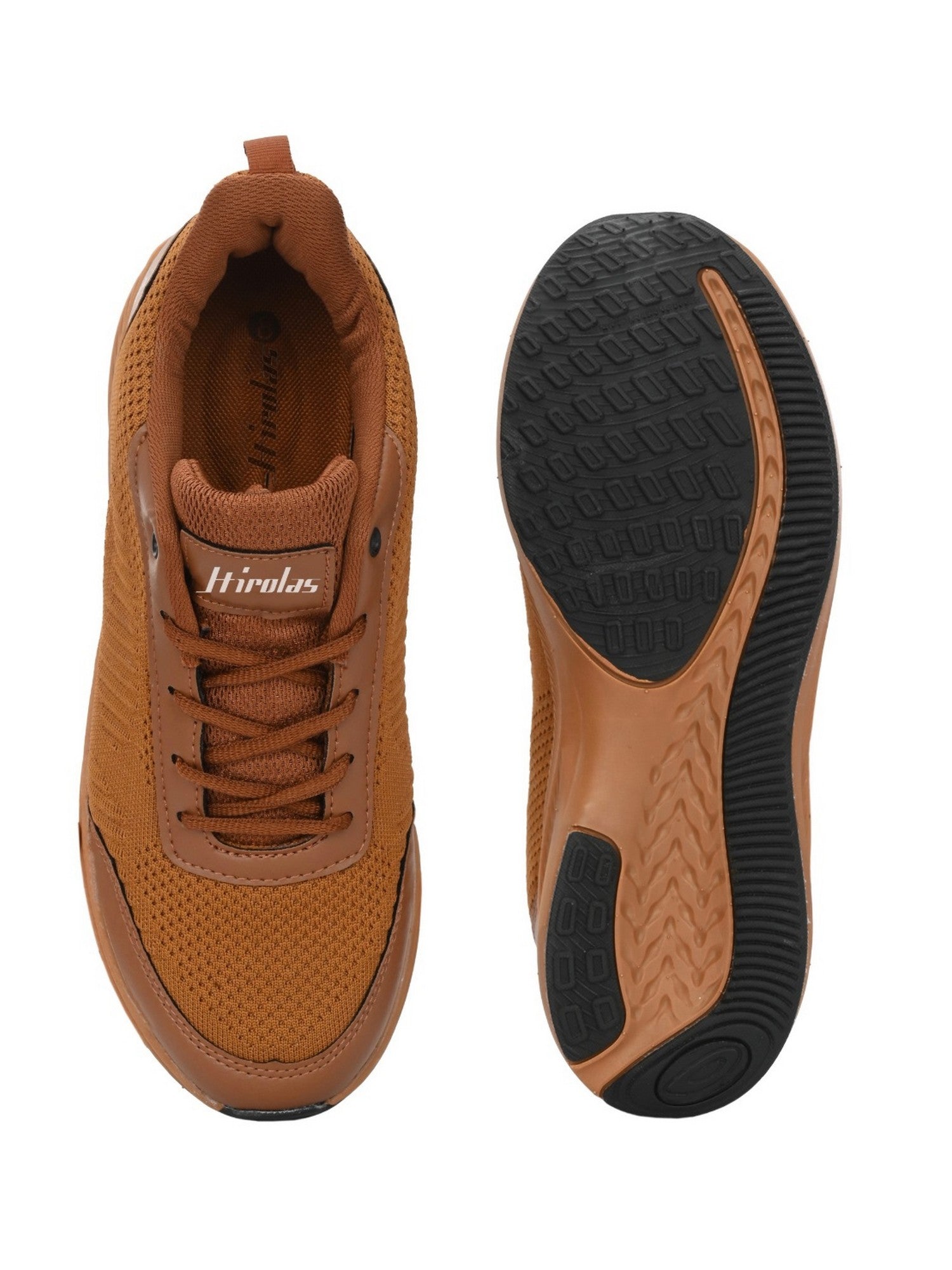 FlexKnit Sports Running Sneakers Shoes. - Tan (HRLMP09TAN)