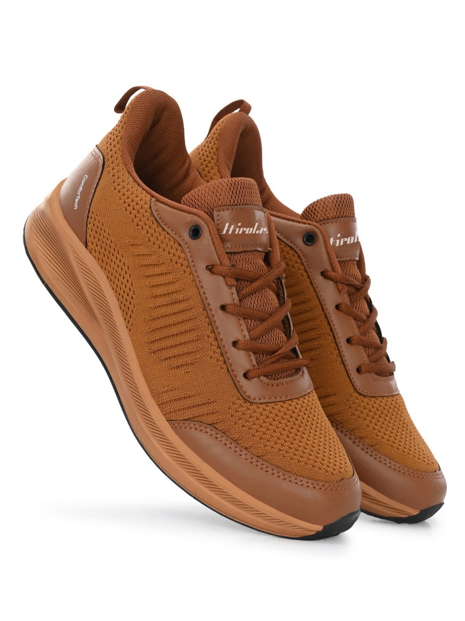 FlexKnit Sports Running Sneakers Shoes. - Tan (HRLMP09TAN)