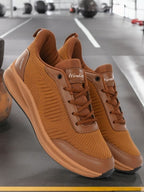 FlexKnit Sports Running Sneakers Shoes. - Tan (HRLMP09TAN)
