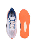 Men's Cloudwalk Knitted Sports Running Sport Shoes - White/Orange HRLMP11WOG