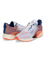Men's Cloudwalk Knitted Sports Running Sport Shoes - White/Orange HRLMP11WOG