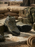 Men's Outdoor Walking & Trekking Ankle Shoes - Olive