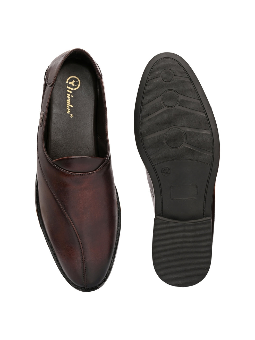 Men's Peshawari Shoe Style Vegan Leather Roman Ethnic Sandal | Premium Party Wear - Brown