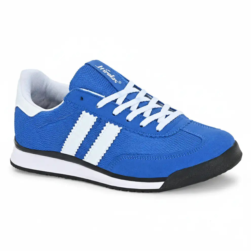 Men's Blue Running Shoes Lightweight Breathable Mesh Sneaker with Cushioning & Comfort Sole HRLSN01BLU