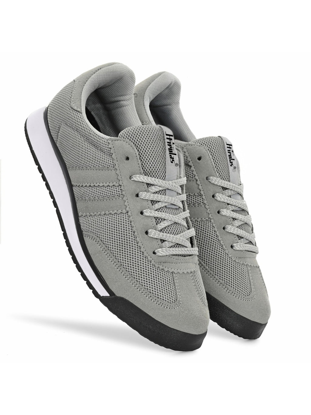 Men’s Grey Running Shoes  Lightweight Breathable (HRLSN01GRY)