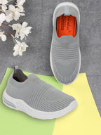 Men Casual Knitted Loafers - Light Grey (HRL2083LGY)
