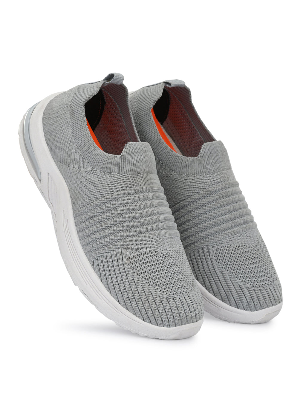 Men Casual Knitted Loafers - Light Grey (HRL2083LGY)