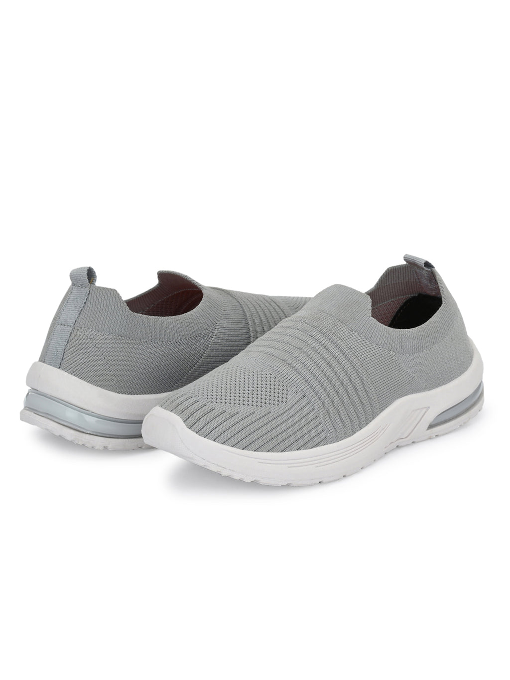 Men Casual Knitted Loafers - Light Grey (HRL2083LGY)