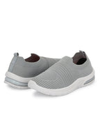 Men Casual Knitted Loafers - Light Grey (HRL2083LGY)