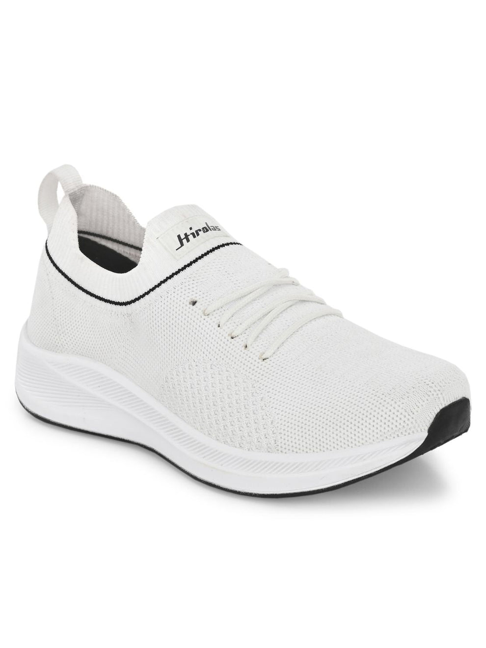 Women White Casual Running Walking Jogging Gym comfortable Athletic Lace-Up Sports Shoes (HRLWF14WHT)