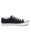 vulcanized Skateboard Sneaker Shoes for Women - Black(HRLWF24BLK)