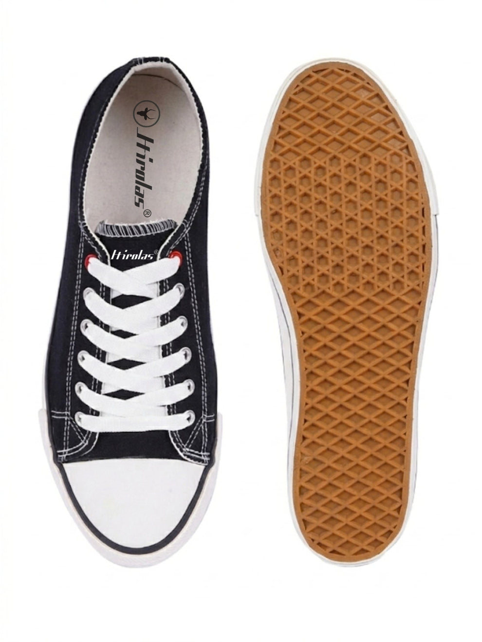 vulcanized Skateboard Sneaker Shoes for Women - Black(HRLWF24BLK)