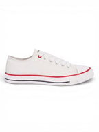 vulcanized Skateboard Sneaker Shoes for Women - White