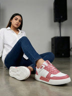 Urbania Women Everyday Comfort Sneaker_Shoes - White/Pink