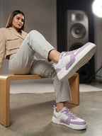 Urbania Women Everyday Comfort Sneaker_Shoes - White/Purple