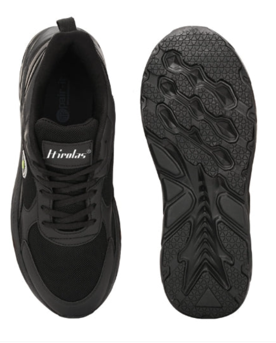 Velocity Men's Walking Running Fitness Athletic Training Gym Fashion Sport Shoes Black