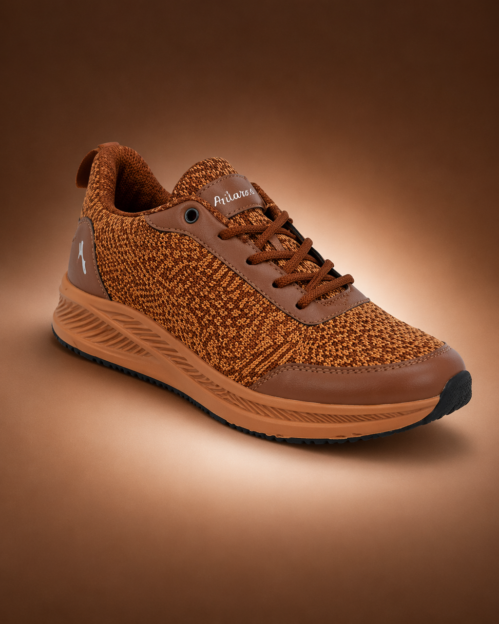 FlexKnit Sports Running Sneakers Shoes. - Tan (HRLMP09TAN)