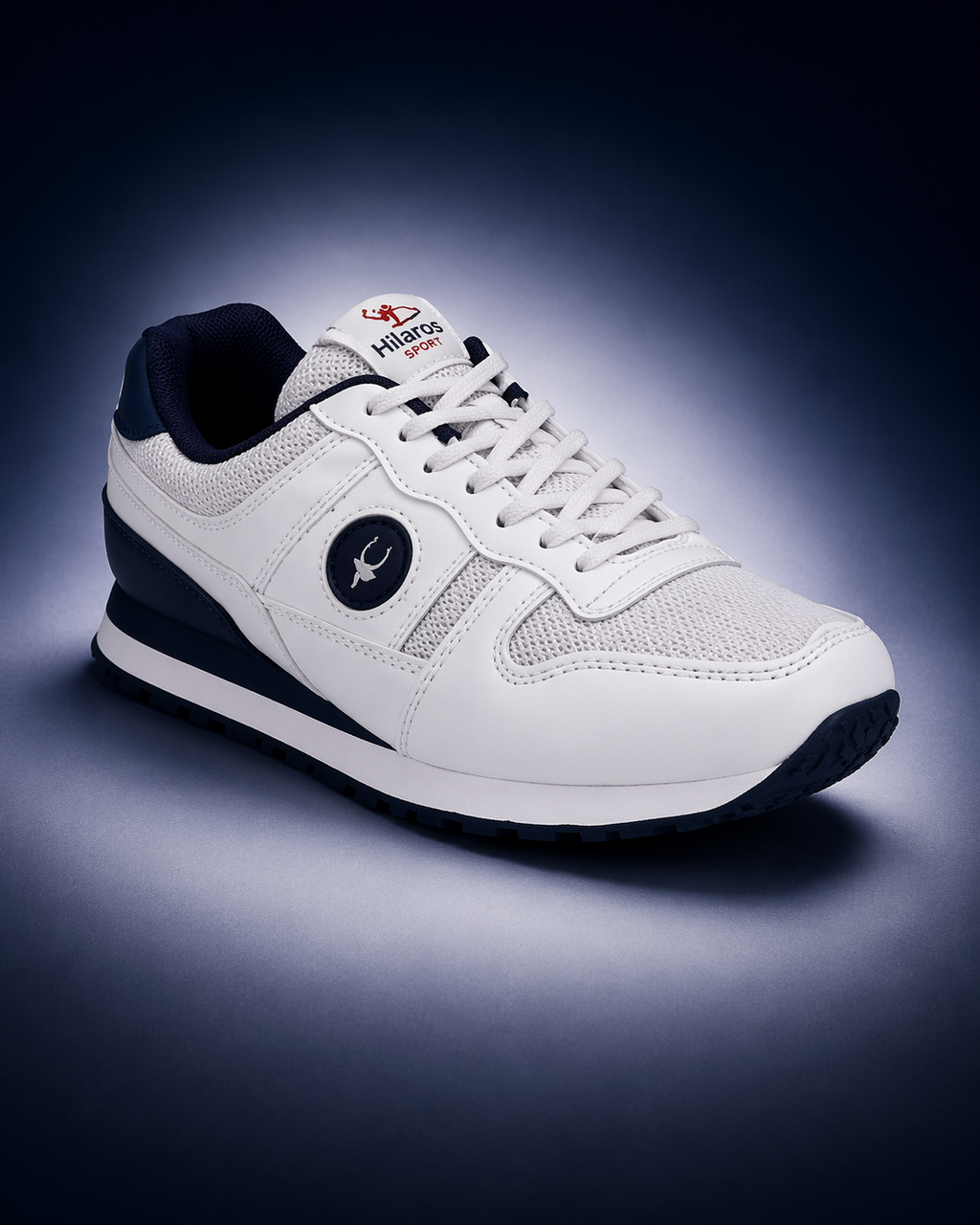 Multisport Jogger Shoes- White/Blue (HRL1954WTB)
