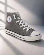 Vulcanised Skateboard Sneakers Shoes for Men - Grey (HRL2077GRY)