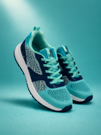 Sports Casual Running Shoes Walking Jogging Gym Sneakers Comfortable Breathable Trainers Athletic Sports Shoes for women - Sea Green (HRLWF21SGN)