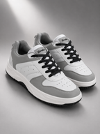 Men Comfort Sneakers - White/Grey (HRL2084GRY)