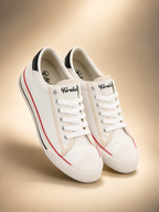 Vulcanised Skateboard Sneakers Shoes for Men - White (HRL2076WHT)