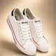 Vulcanised Skateboard Sneakers Shoes for Men - White (HRL2076WHT)
