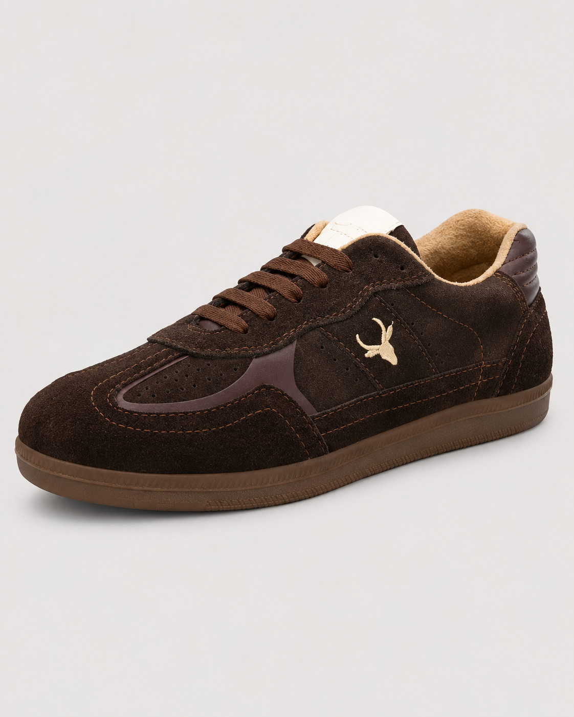 Unisex PhoeniXX v1.0 Handmade Suede Leather Sneaker shoes for Men's & women | Retro Court Sneaker | Lifestyle Casual Comfort Shoes | Cocoa Brown |