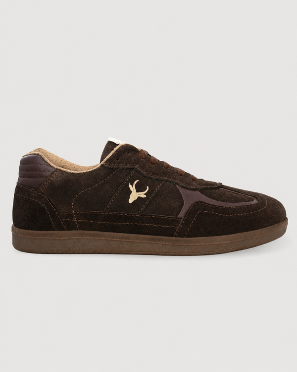 Unisex PhoeniXX v1.0 Handmade Suede Leather Sneaker shoes for Men's & women | Retro Court Sneaker | Lifestyle Casual Comfort Shoes | Cocoa Brown |(HRLPNX03CBN)